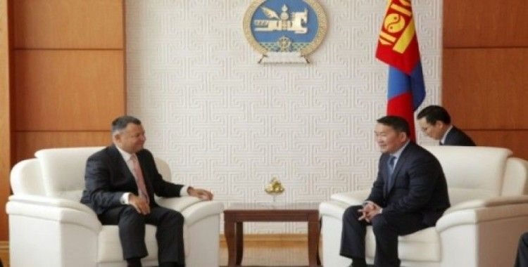 Cumhurbaşkanı Kh.Battulga'ya Cumhurbaşkanı Erdoğan'ın selamları iletildi