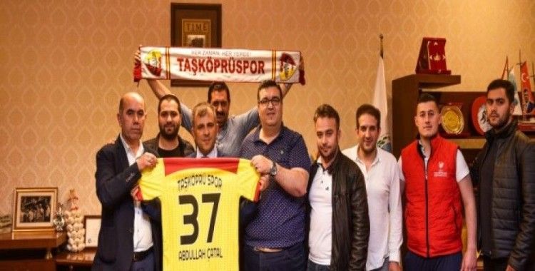 Taşköprüspor’un yeni yönetiminden Başkan Çatal’a ziyaret