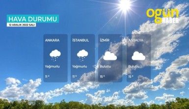 Yarın kara ve denizlerimizde hava nasıl olacak? 12 Aralık 2022 Salı