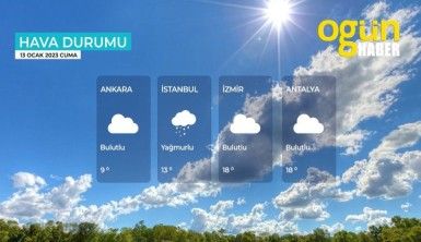 Yarın kara ve denizlerimizde hava nasıl olacak? 13 Ocak 2023 Cuma
