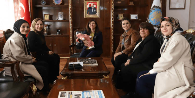 Kadın muhtarlardan Büyükşehir Belediyesine ziyaret