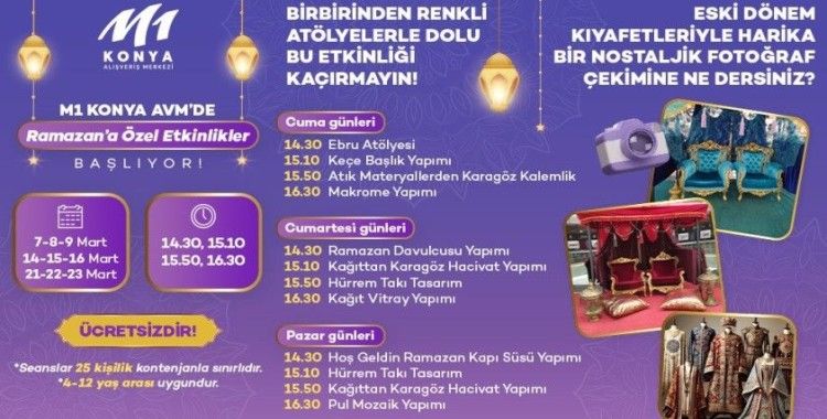 M1 Konya AVM’de Ramazan programı devam ediyor