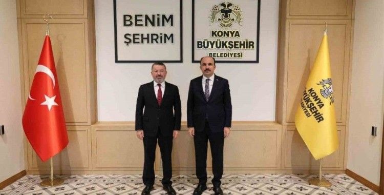 Rektör Kırışık, Konya Büyükşehir Belediye Başkanı Altay ile bir araya geldi