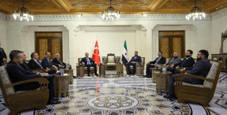 Bakan Fidan, Bakan Güler ve MİT Başkanı Kalın Şam'da