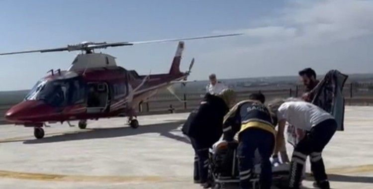 Kulu’da kalp krizi geçiren hasta için helikopter ambulans havalandı