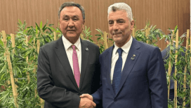 Bakan Bolat, Türk Devletleri Teşkilatı Genel Sekreteri Büyükelçi Omuraliev ile görüştü