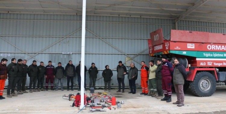 Önce eğitim sonra ekipman tanıtımı yapıldı