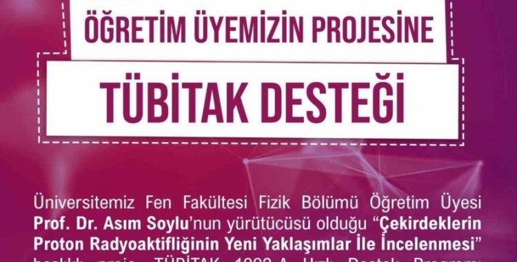 NÖHÜ öğretim üyesinin projesine TÜBİTAK desteği