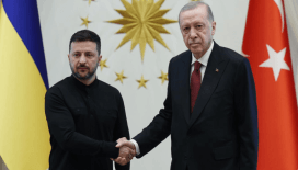 Cumhurbaşkanı Erdoğan Ukrayna Devlet Başkanı Zelenski ile görüşüyor