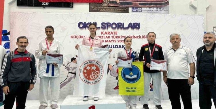 Doğa Açıkgöz, karate şampiyonasında Türkiye 3’üncüsü oldu