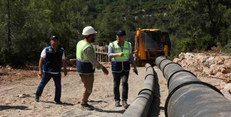 Bodrum’da arızalı su isale hatlarının 3 bin 200 metresi yenilendi