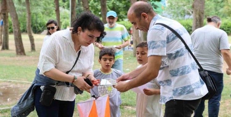 Doğada ailece sporun keyfini yaşadılar