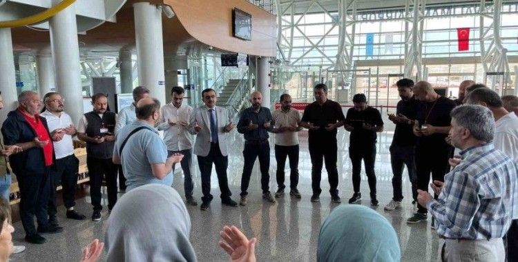Erzincan’da 59. hac kafilesi dualarla uğurlandı