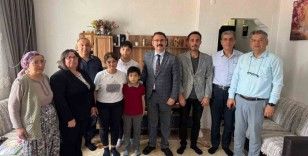Kaymakam Ateş, şehit ailesi ile görüştü
