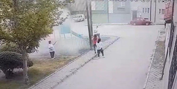 Parkın yakılma anına dair güvenli kamerası görüntüleri ortaya çıktı
