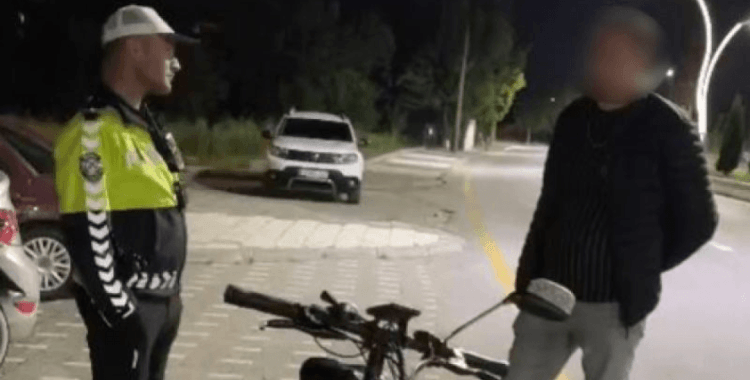 Polisten alkollü bisikletliye 18 bin lira ceza: Alkollü eşek bile kullanamazsın