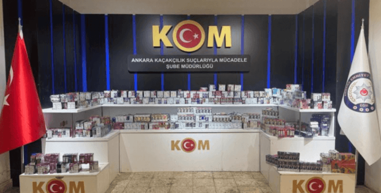 Ankara'da 3 milyon lira değerinde kaçak elektronik sigara ele geçirildi