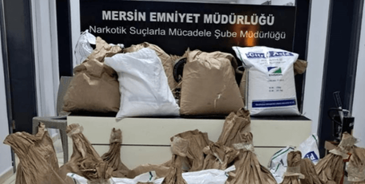 Mersin'de 812 kilogram sentetik toz ecza maddesi ele geçirildi