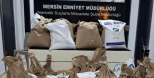 Mersin'de 812 kilogram sentetik toz ecza maddesi ele geçirildi