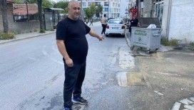 Şebeke suyu hattındaki patlak onarılmayı bekliyor

