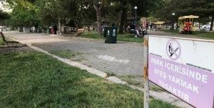 Atatürk Parkında yasak olmasına rağmen mangal ve semaver yakıp geriye çevre kirliliği bırakılmasına tepkiler büyüyor
