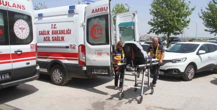 Konya’da otomobil devrildi: 4 yaralı
