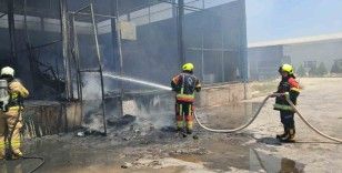 Balıkesir toptancı sebze halinde korkutan yangın
