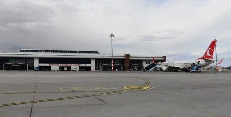 Erzurum’da bir ayda 694 uçuş gerçekleşti
