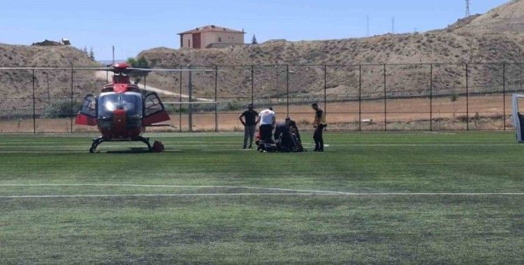 Kalp krizi geçiren hasta hava ambulansı ile Malatya’ya sevk edildi
