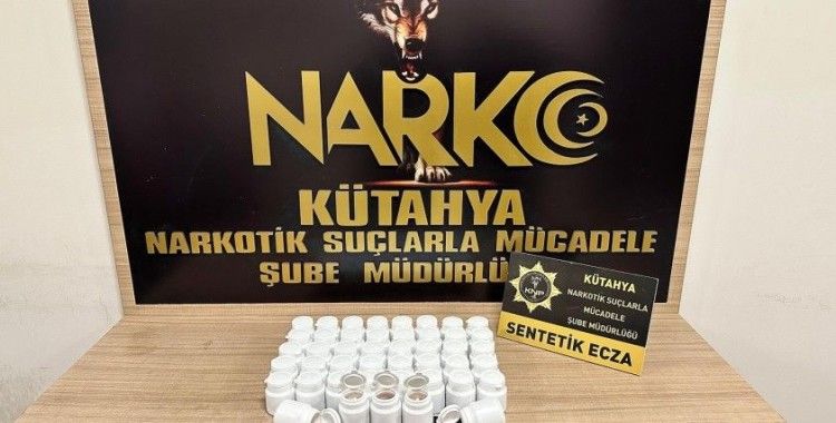 Kütahya’da uyuşturucu hap operasyonu