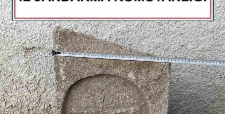 Kırşehir’de Bizans dönemine ait mezar steli ele geçirildi