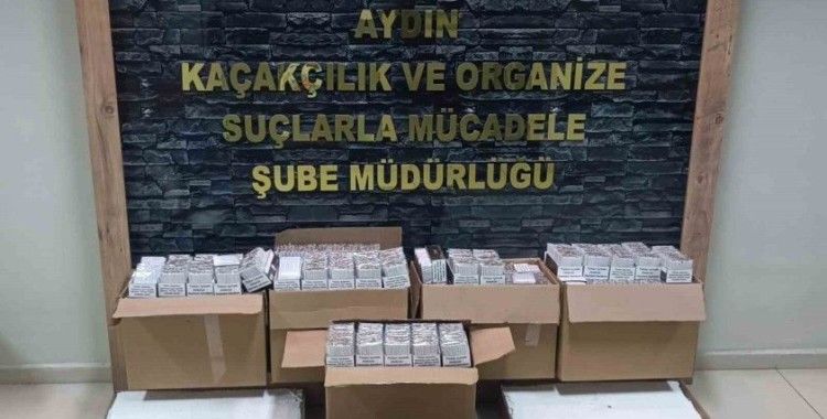 Şüphe üzerine durdurulan araçta, 77 bin adet makaron ele geçirildi