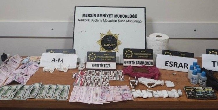 Mersin’de uyuşturucu ile mücadele: 35 şüpheli tutuklandı