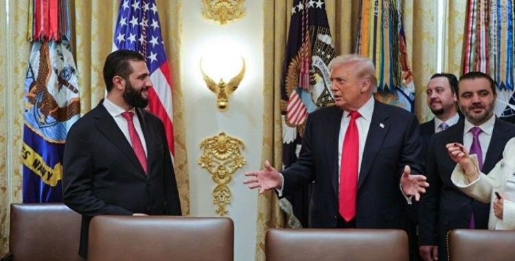 ABD Başkanı Trump ile Suriye Cumhurbaşkanı Şara, ABD'de bir araya geldi