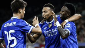 Olimpiakos - Real Madrid maçında gol şov: Mbappe'den 7 dakikada hat-trick