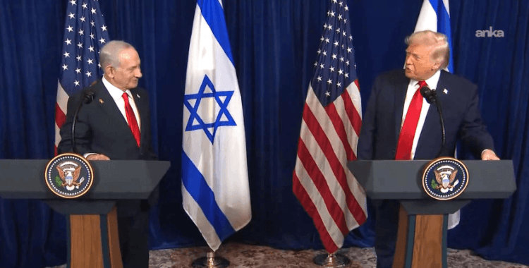 Donald Trump Netanyahu konuşurken araya girdi: Suriye'de o kötü adamı deviren Erdoğan'dı